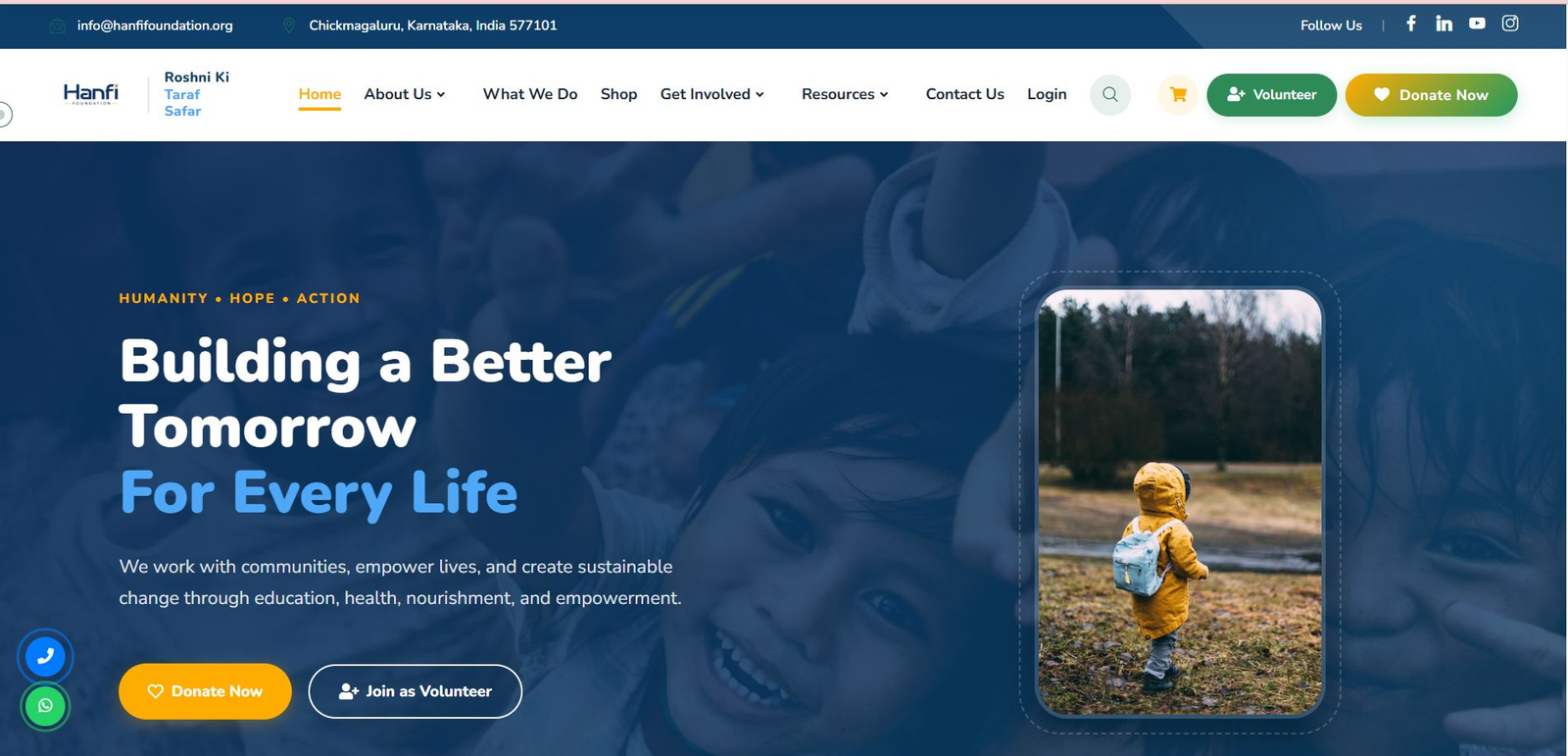 Hanfi Foundation Laravel Project Mockup
